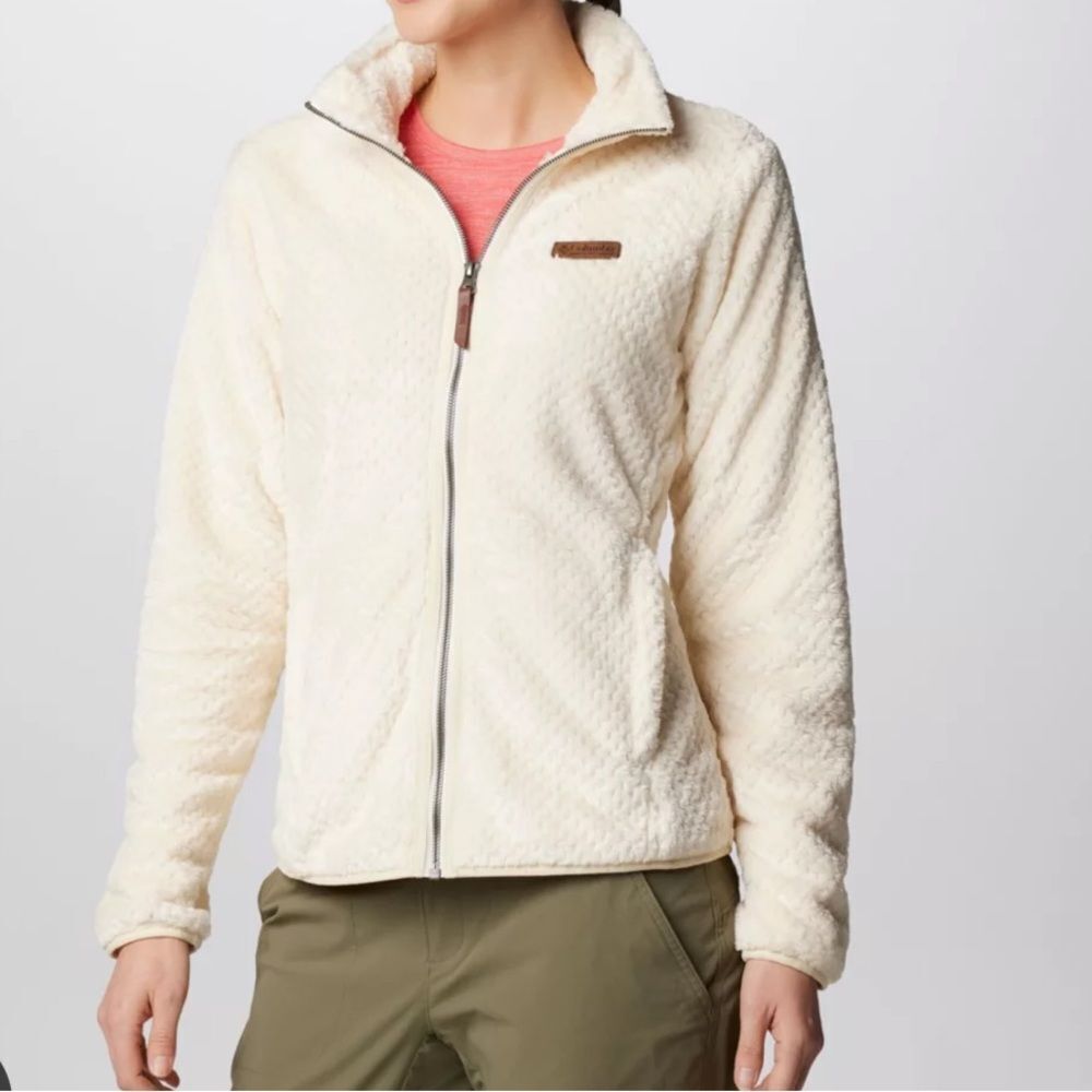 Columbia ivory white Women's Fire Side™ II Sherpa Full Zip Fleece jacket S
